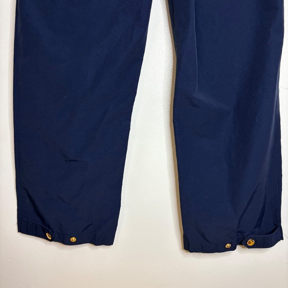 Lauren Ralph‎ Lauren Petite Navy Blue Flat Front Casual Pants Womens Size 8P - Picture 5 of 8